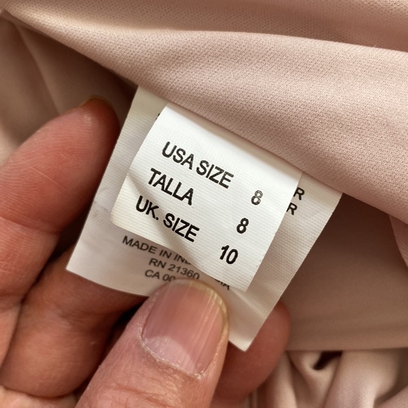 Mori Lee bridesmaid dress. Midi Flutter Sleeve Chiffon Dress - STYLE #21704 - Picture 16 of 16